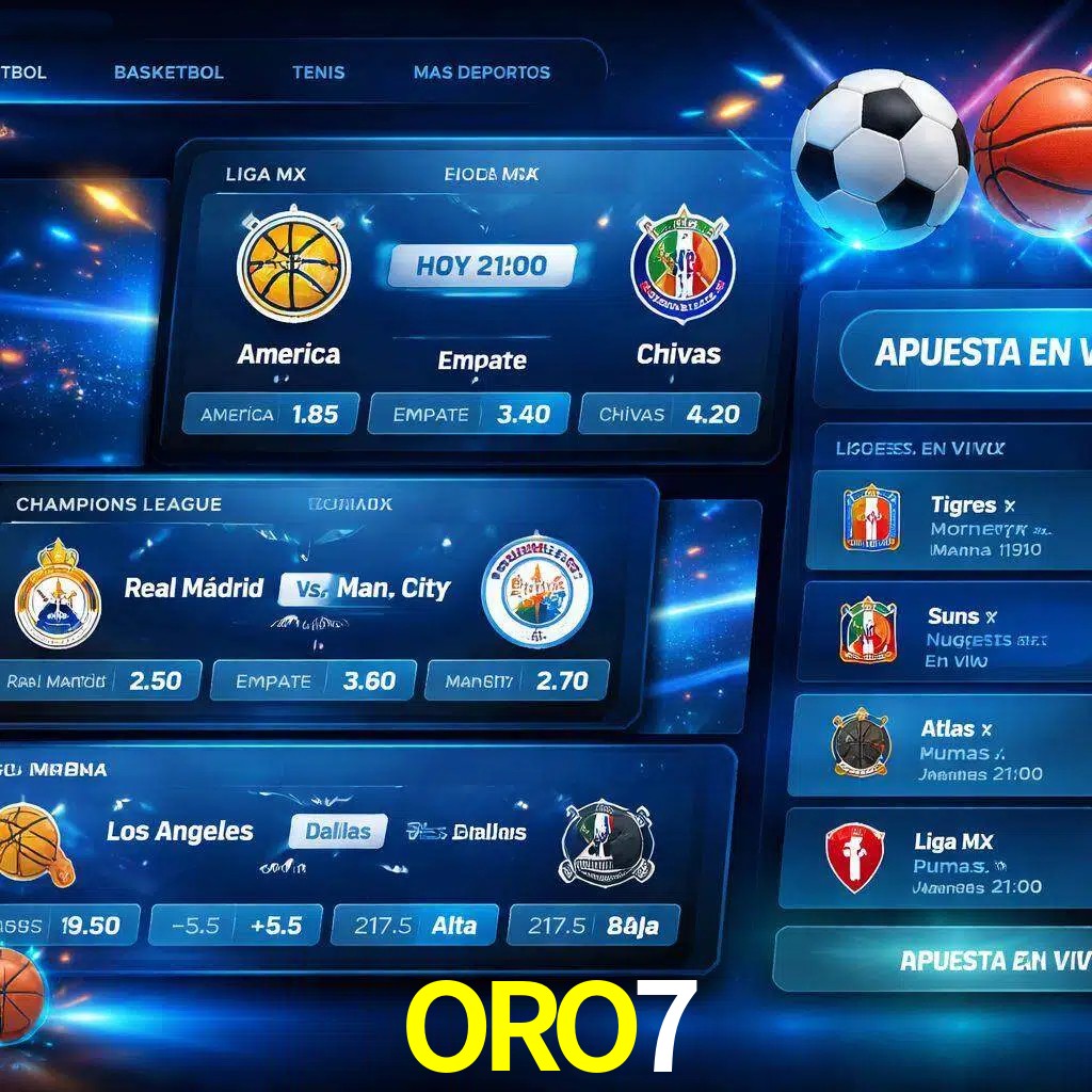Mercados de apuestas deportivas ORO7 para jugadores en México